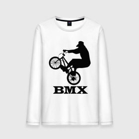 Мужской лонгслив хлопок с принтом BMX (3) в Курске, 100% хлопок |  | bmx | бмх | велик | вело | велосипед | велосипедист | велоспорт | райдер | фрирайд | экстремальный спорт | экстрим
