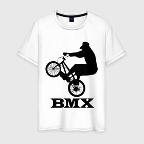 Мужская футболка хлопок с принтом BMX (3) в Курске, 100% хлопок | прямой крой, круглый вырез горловины, длина до линии бедер, слегка спущенное плечо. | bmx | бмх | велик | вело | велосипед | велосипедист | велоспорт | райдер | фрирайд | экстремальный спорт | экстрим