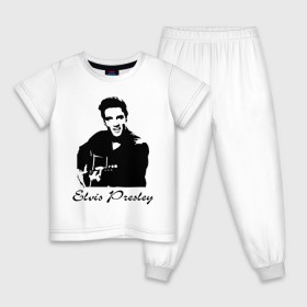 Детская пижама хлопок с принтом Elvis Presley (2) в Курске, 100% хлопок |  брюки и футболка прямого кроя, без карманов, на брюках мягкая резинка на поясе и по низу штанин
 | Тематика изображения на принте: гитара