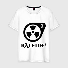 Мужская футболка хлопок с принтом HalfLife в Курске, 100% хлопок | прямой крой, круглый вырез горловины, длина до линии бедер, слегка спущенное плечо. | half life 2 | half life 2научно фантастические | shooter | стрелялка | шутер