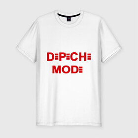Мужская футболка премиум с принтом Depeche mode в Курске, 92% хлопок, 8% лайкра | приталенный силуэт, круглый вырез ворота, длина до линии бедра, короткий рукав | depeche mode | rock | депеш мод | рок | электронная музыка