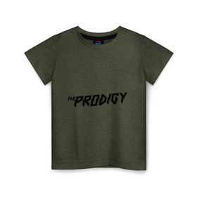 Детская футболка хлопок с принтом The Prodigy логотип в Курске, 100% хлопок | круглый вырез горловины, полуприлегающий силуэт, длина до линии бедер | Тематика изображения на принте: heavy рок | metal | rock | trash | продиджи | продижи | трэш | хеви метал