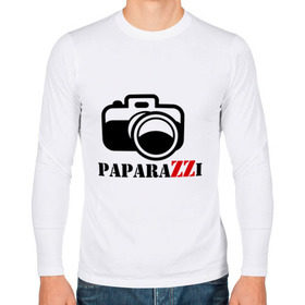 Мужской лонгслив хлопок с принтом Paparazzi в Курске, 100% хлопок |  | кадр | камера | папараци | папарацци | папараццифотограф | пленка | снимать | снимок | съемка | фото