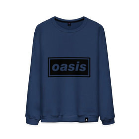 Мужской свитшот хлопок с принтом Oasis логотип в Курске, 100% хлопок |  | metal | oasis | лого | лого oasis | метал | символика oasis | эмблема  oasis