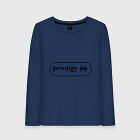 Женский лонгслив хлопок с принтом Prodigy лого с муравьем в Курске, 100% хлопок |  | prodigy | логотип | продиджи | электронная музыка