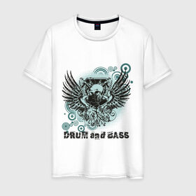 Мужская футболка хлопок с принтом Drum and BASS KILLER в Курске, 100% хлопок | прямой крой, круглый вырез горловины, длина до линии бедер, слегка спущенное плечо. | dnb | бас | драм | музыкальные стили