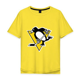 Мужская футболка хлопок Oversize с принтом Pittsburgh Penguins Malkin 71 в Курске, 100% хлопок | свободный крой, круглый ворот, “спинка” длиннее передней части | Тематика изображения на принте: malkin | nhl | pittsburgh penguins | малкин | нхл | питсбург | хоккейный клуб
