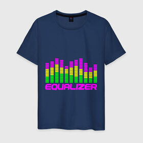 Мужская футболка хлопок с принтом Equalizer в Курске, 100% хлопок | прямой крой, круглый вырез горловины, длина до линии бедер, слегка спущенное плечо. | эквалайзер