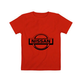 Детская футболка хлопок с принтом Nissan club в Курске, 100% хлопок | круглый вырез горловины, полуприлегающий силуэт, длина до линии бедер | Тематика изображения на принте: nissan | nissan club | авто | автомобили | машины | нисан | нисан клаб | ниссан | тачки