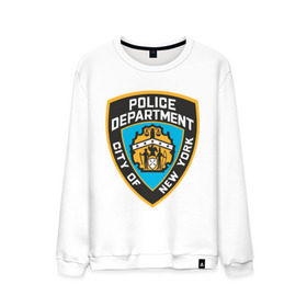 Мужской свитшот хлопок с принтом N.Y.P.D. в Курске, 100% хлопок |  | new york | nypd | police | police department | нью йорк