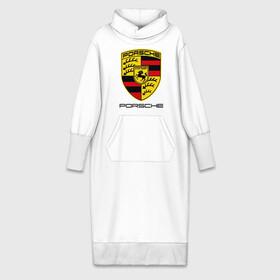 Платье удлиненное хлопок с принтом Porsche (2) в Курске,  |  | porsche | авто2012 | логотип порше | порш | порше | поршель | символ порше
