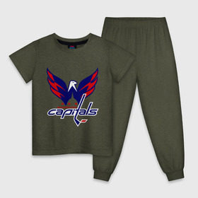Детская пижама хлопок с принтом Овечкин (Washington Capitals) в Курске, 100% хлопок |  брюки и футболка прямого кроя, без карманов, на брюках мягкая резинка на поясе и по низу штанин
 | национальная хоккейная лига | нхл