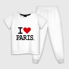 Детская пижама хлопок с принтом I love Paris в Курске, 100% хлопок |  брюки и футболка прямого кроя, без карманов, на брюках мягкая резинка на поясе и по низу штанин
 | i love | i love paris | европа | париж | франция | французский | я люблю париж