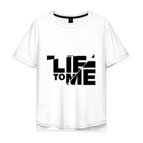 Мужская футболка хлопок Oversize с принтом Lie to me (3) в Курске, 100% хлопок | свободный крой, круглый ворот, “спинка” длиннее передней части | Тематика изображения на принте: lie to me | обмани меня | теория лжи