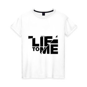 Женская футболка хлопок с принтом Lie to me (3) в Курске, 100% хлопок | прямой крой, круглый вырез горловины, длина до линии бедер, слегка спущенное плечо | lie to me | обмани меня | теория лжи