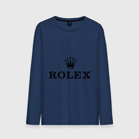 Мужской лонгслив хлопок с принтом Rolex в Курске, 100% хлопок |  | rolex | бренд | гламурный | дорогой | корона | крутой | марка | пафосный | ролекс | часы