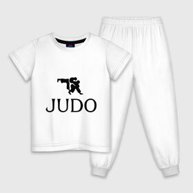 Детская пижама хлопок с принтом Дзюдо в Курске, 100% хлопок |  брюки и футболка прямого кроя, без карманов, на брюках мягкая резинка на поясе и по низу штанин
 | дзюдо