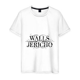 Мужская футболка хлопок с принтом Walls Jericho в Курске, 100% хлопок | прямой крой, круглый вырез горловины, длина до линии бедер, слегка спущенное плечо. | 