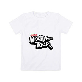Детская футболка хлопок с принтом AND1 Mixtape tour в Курске, 100% хлопок | круглый вырез горловины, полуприлегающий силуэт, длина до линии бедер | mixtape tour | баскетбольный тур | микстейп тур