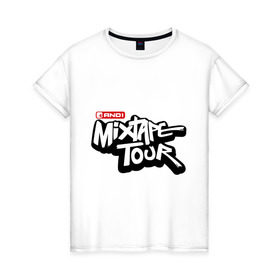 Женская футболка хлопок с принтом AND1 Mixtape tour в Курске, 100% хлопок | прямой крой, круглый вырез горловины, длина до линии бедер, слегка спущенное плечо | mixtape tour | баскетбольный тур | микстейп тур