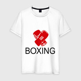 Мужская футболка хлопок с принтом Boxing (2) в Курске, 100% хлопок | прямой крой, круглый вырез горловины, длина до линии бедер, слегка спущенное плечо. | емельяненко