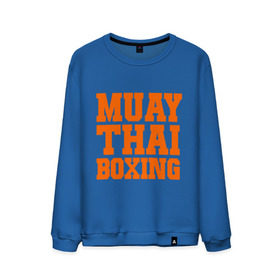 Мужской свитшот хлопок с принтом Muay Thai Boxing в Курске, 100% хлопок |  | емельяненко | муай тай