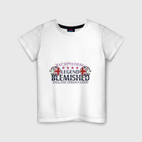 Детская футболка хлопок с принтом England Urban fasion в Курске, 100% хлопок | круглый вырез горловины, полуприлегающий силуэт, длина до линии бедер | 