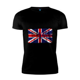Мужская футболка премиум с принтом England Urban flag в Курске, 92% хлопок, 8% лайкра | приталенный силуэт, круглый вырез ворота, длина до линии бедра, короткий рукав | 5262 | england | gb | uk | urban style | англия | британия | британский флаг | великобритания | флаги