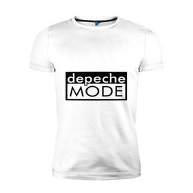 Мужская футболка премиум с принтом Depeche mode (5) в Курске, 92% хлопок, 8% лайкра | приталенный силуэт, круглый вырез ворота, длина до линии бедра, короткий рукав | depeche mode | rock | депеш мод | рок | электронная музыка