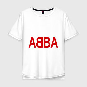 Мужская футболка хлопок Oversize с принтом ABBA в Курске, 100% хлопок | свободный крой, круглый ворот, “спинка” длиннее передней части | 70е | 80е | abba | абба | группа | квартет | музыка | музыкальные группы | поп музыка