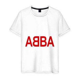 Мужская футболка хлопок с принтом ABBA в Курске, 100% хлопок | прямой крой, круглый вырез горловины, длина до линии бедер, слегка спущенное плечо. | Тематика изображения на принте: 70е | 80е | abba | абба | группа | квартет | музыка | музыкальные группы | поп музыка