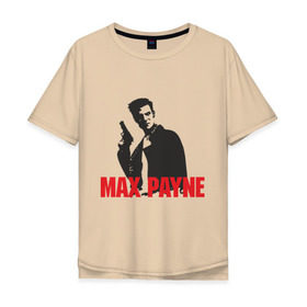 Мужская футболка хлопок Oversize с принтом Max Payne (2) в Курске, 100% хлопок | свободный крой, круглый ворот, “спинка” длиннее передней части | Тематика изображения на принте: max payne | shooter | макс пейн | стрелялка | шутер