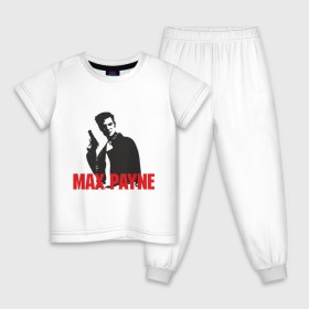 Детская пижама хлопок с принтом Max Payne (2) в Курске, 100% хлопок |  брюки и футболка прямого кроя, без карманов, на брюках мягкая резинка на поясе и по низу штанин
 | Тематика изображения на принте: max payne | shooter | макс пейн | стрелялка | шутер