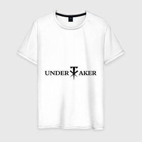 Мужская футболка хлопок с принтом Undertaker в Курске, 100% хлопок | прямой крой, круглый вырез горловины, длина до линии бедер, слегка спущенное плечо. | Тематика изображения на принте: джон сина