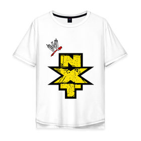 Мужская футболка хлопок Oversize с принтом NXT в Курске, 100% хлопок | свободный крой, круглый ворот, “спинка” длиннее передней части | джон сина