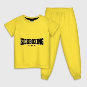 Детская пижама хлопок с принтом Kickboxing (2) в Курске, 100% хлопок |  брюки и футболка прямого кроя, без карманов, на брюках мягкая резинка на поясе и по низу штанин
 | кикбоксинг