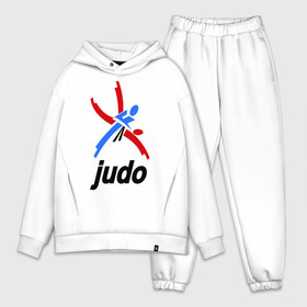 Мужской костюм хлопок OVERSIZE с принтом Дзюдо   Judo эмблема в Курске,  |  | дзюдо