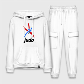 Мужской костюм хлопок с толстовкой с принтом Дзюдо   Judo эмблема в Курске,  |  | дзюдо