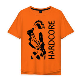 Мужская футболка хлопок Oversize с принтом Punk Hardcore в Курске, 100% хлопок | свободный крой, круглый ворот, “спинка” длиннее передней части | 