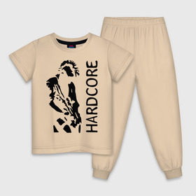 Детская пижама хлопок с принтом Punk Hardcore в Курске, 100% хлопок |  брюки и футболка прямого кроя, без карманов, на брюках мягкая резинка на поясе и по низу штанин
 | 