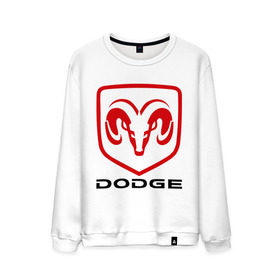 Мужской свитшот хлопок с принтом Dodge в Курске, 100% хлопок |  | dodge | авто2012 | додж | логотип dodge | логотип додж | символика dodge | символики додж