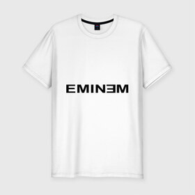 Мужская футболка премиум с принтом Eminem (4) в Курске, 92% хлопок, 8% лайкра | приталенный силуэт, круглый вырез ворота, длина до линии бедра, короткий рукав | gangsta | gansta | hip | hip hop | hop | rap | реп | рэп | рэпчина | хип | хип хоп | хоп | эминем