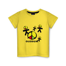 Детская футболка хлопок с принтом Olodum(1) в Курске, 100% хлопок | круглый вырез горловины, полуприлегающий силуэт, длина до линии бедер | бразилия