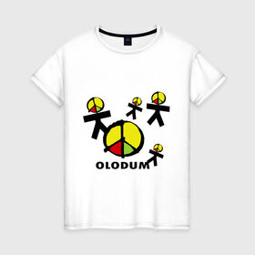 Женская футболка хлопок с принтом Olodum(1) в Курске, 100% хлопок | прямой крой, круглый вырез горловины, длина до линии бедер, слегка спущенное плечо | Тематика изображения на принте: бразилия