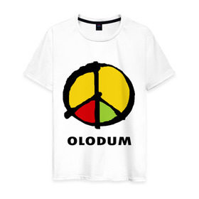 Мужская футболка хлопок с принтом Olodum в Курске, 100% хлопок | прямой крой, круглый вырез горловины, длина до линии бедер, слегка спущенное плечо. | Тематика изображения на принте: бразилия