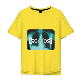 Мужская футболка хлопок Oversize с принтом Scrubs (Клиника) в Курске, 100% хлопок | свободный крой, круглый ворот, “спинка” длиннее передней части | scrubs | клиника