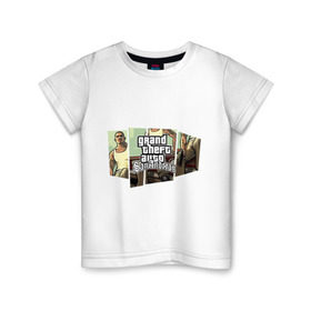 Детская футболка хлопок с принтом Grand Theft Auto San Andreas (5) в Курске, 100% хлопок | круглый вырез горловины, полуприлегающий силуэт, длина до линии бедер | Тематика изображения на принте: grand theft auto | gta | gta sa | san andreas | гта сан андреас