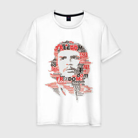Мужская футболка хлопок с принтом Che Guevara (3) в Курске, 100% хлопок | прямой крой, круглый вырез горловины, длина до линии бедер, слегка спущенное плечо. | гевара | куба | революция | свобода | че