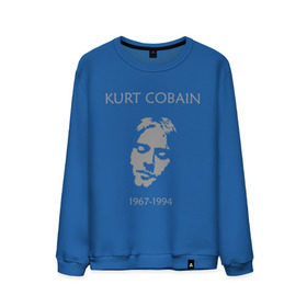 Мужской свитшот хлопок с принтом Kurt Cobain в Курске, 100% хлопок |  | kurt cobain | nirvana | кумиры | курт кобейн | легенды | нирвана | певцы | портреты