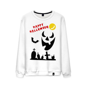 Мужской свитшот хлопок с принтом Happy Halloween в Курске, 100% хлопок |  | 31 октября | halloven | hallovin | halloween | hallowin | haloveen | haloven | halovin | haloween | halowen | helloween | hellowin | heloven | helowen | халлоуин | халлуин | халовин | халоуин | хелловин | хеллоуин | хеллу | хеллувин | хеловин | хелоуин | 